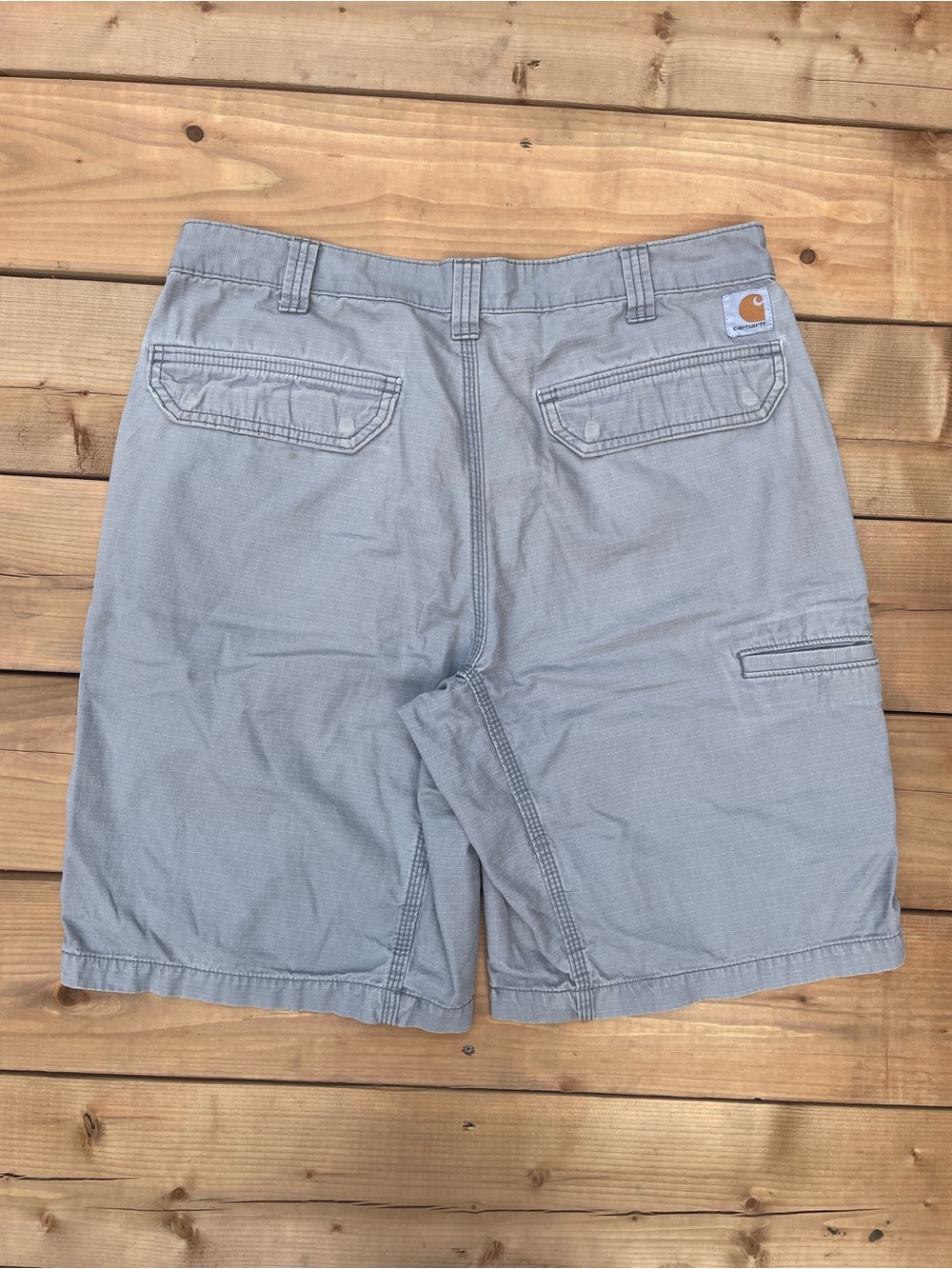 Carhartt Men's Light Gray Cargo Shorts with Utility Pocket